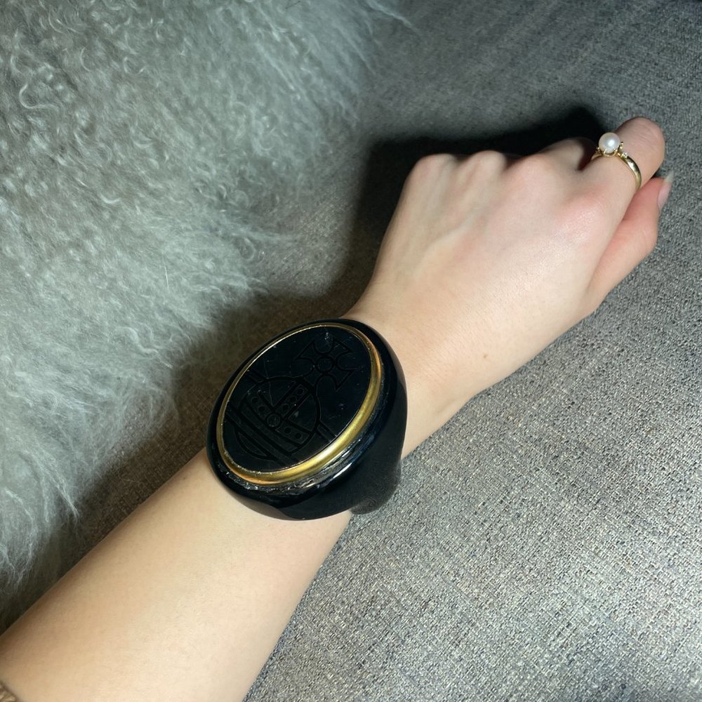 Vivienne Westwood Black and Gold Bracelet
